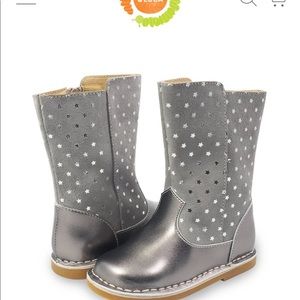 Livie & Luca Vega Girls Size 12 Boots GUC silver
